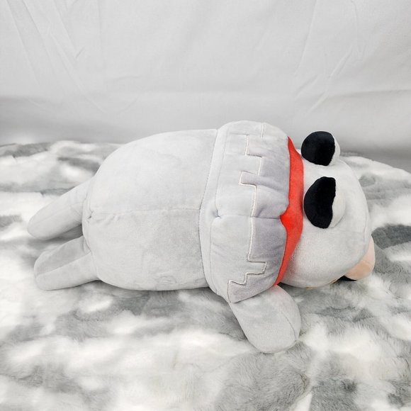 Minecraft Gray Tamed Wolf Mojang Official Dog Game Plush Toy Mattel 16" - No Tag - Picture 3 of 7